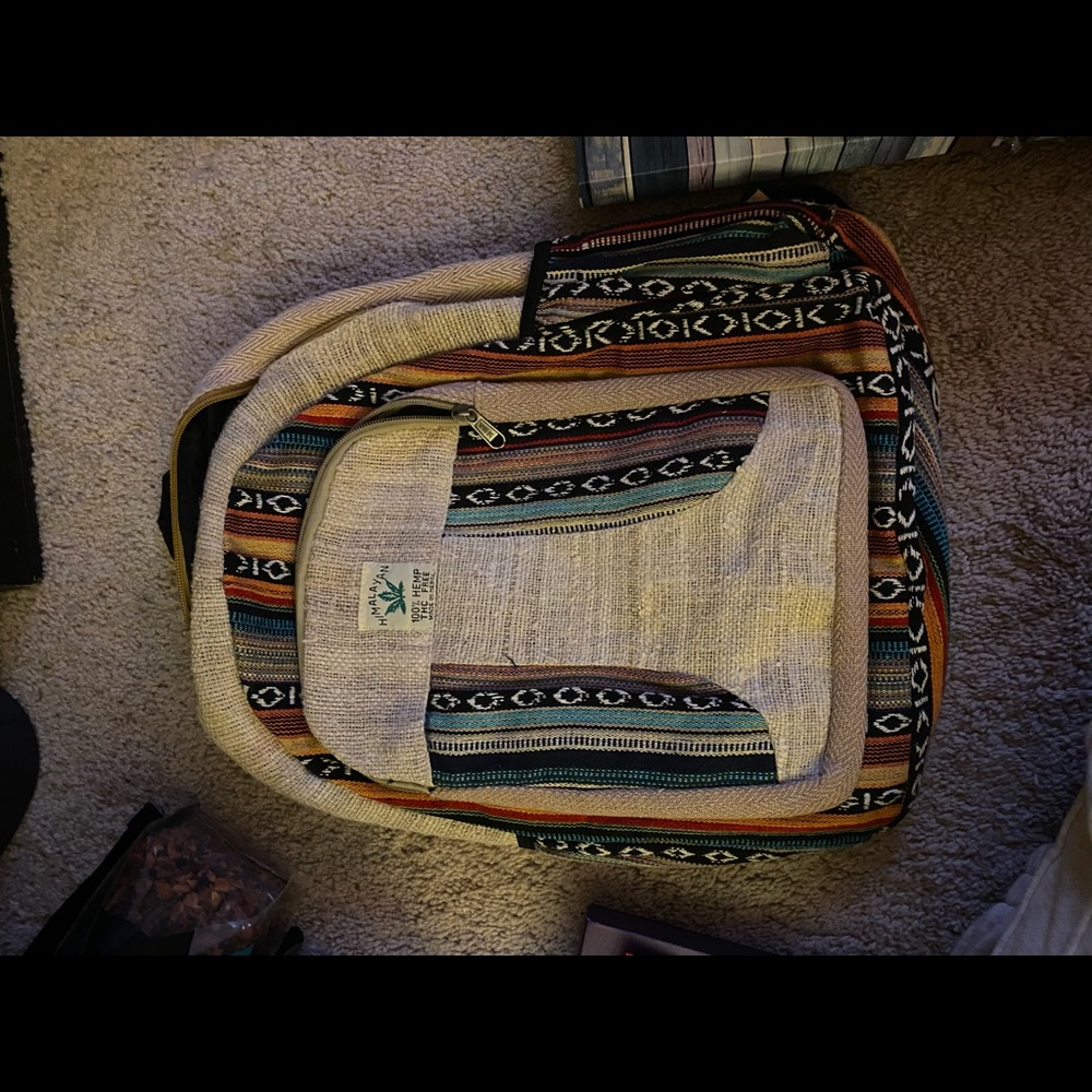 Hippie hemp backpack